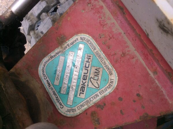 Takeuchi TB016 Mini Excavator - Image 12