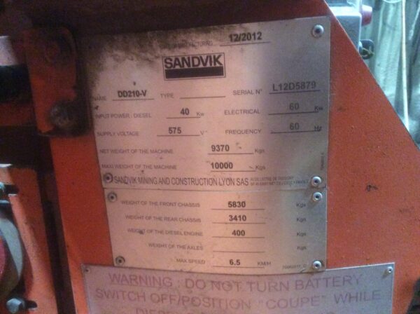 Sandvik DD210V - Image 2
