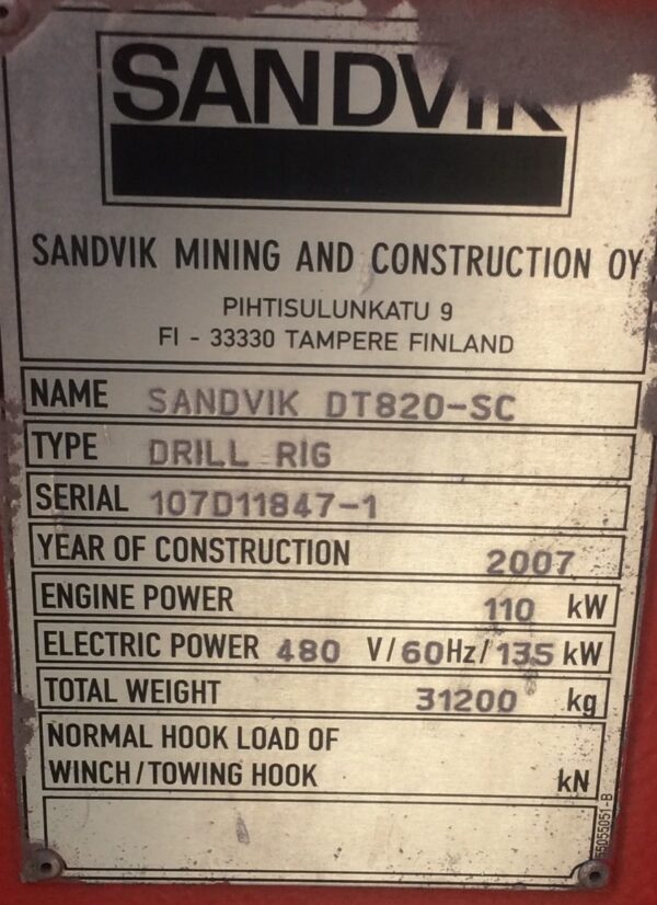 Sandvik DT820-SC - Image 2