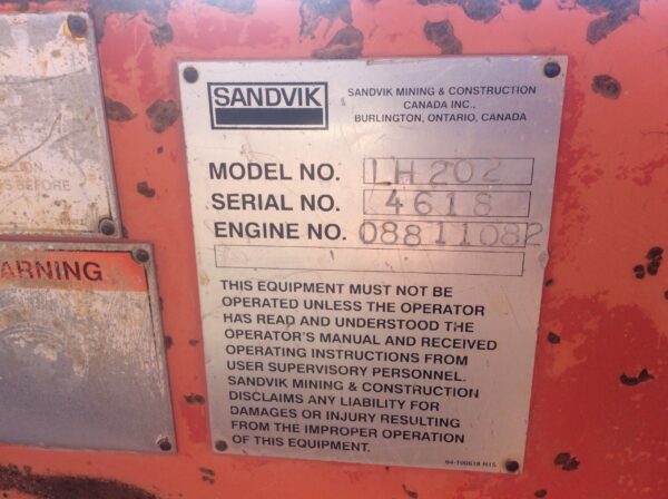 Sandvik LH202 - Image 2