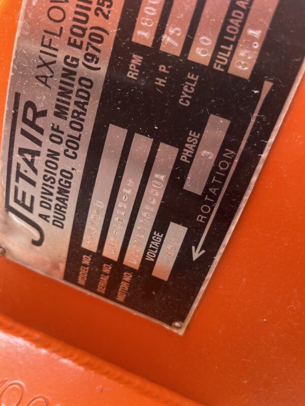 Jet Air 75HP Fan - Image 2