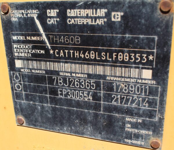 Caterpillar TH460B Telehandler - Image 6