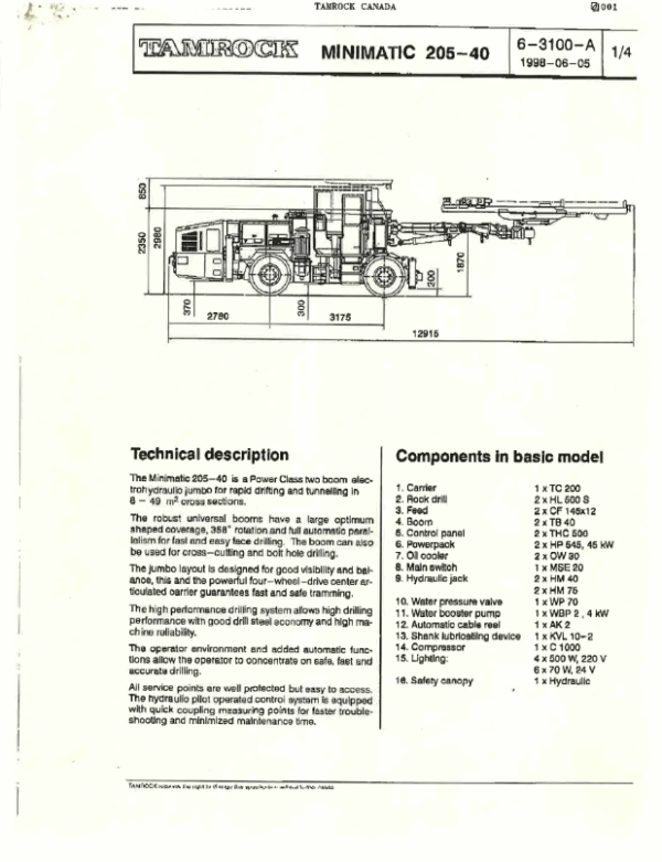 Tamrock Minimatic H 205D - Image 2