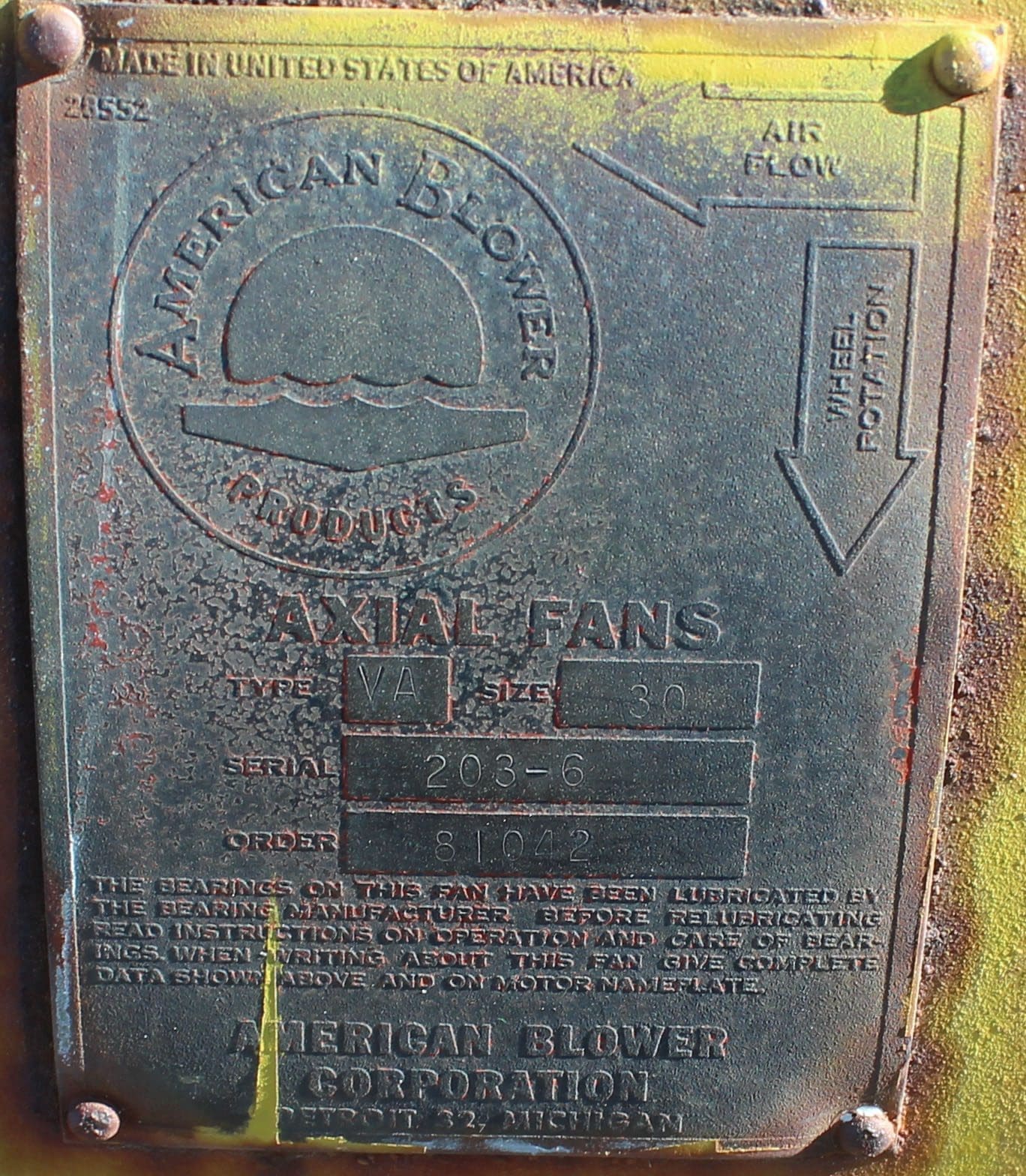 American Blower Products - Model VA - Image 2