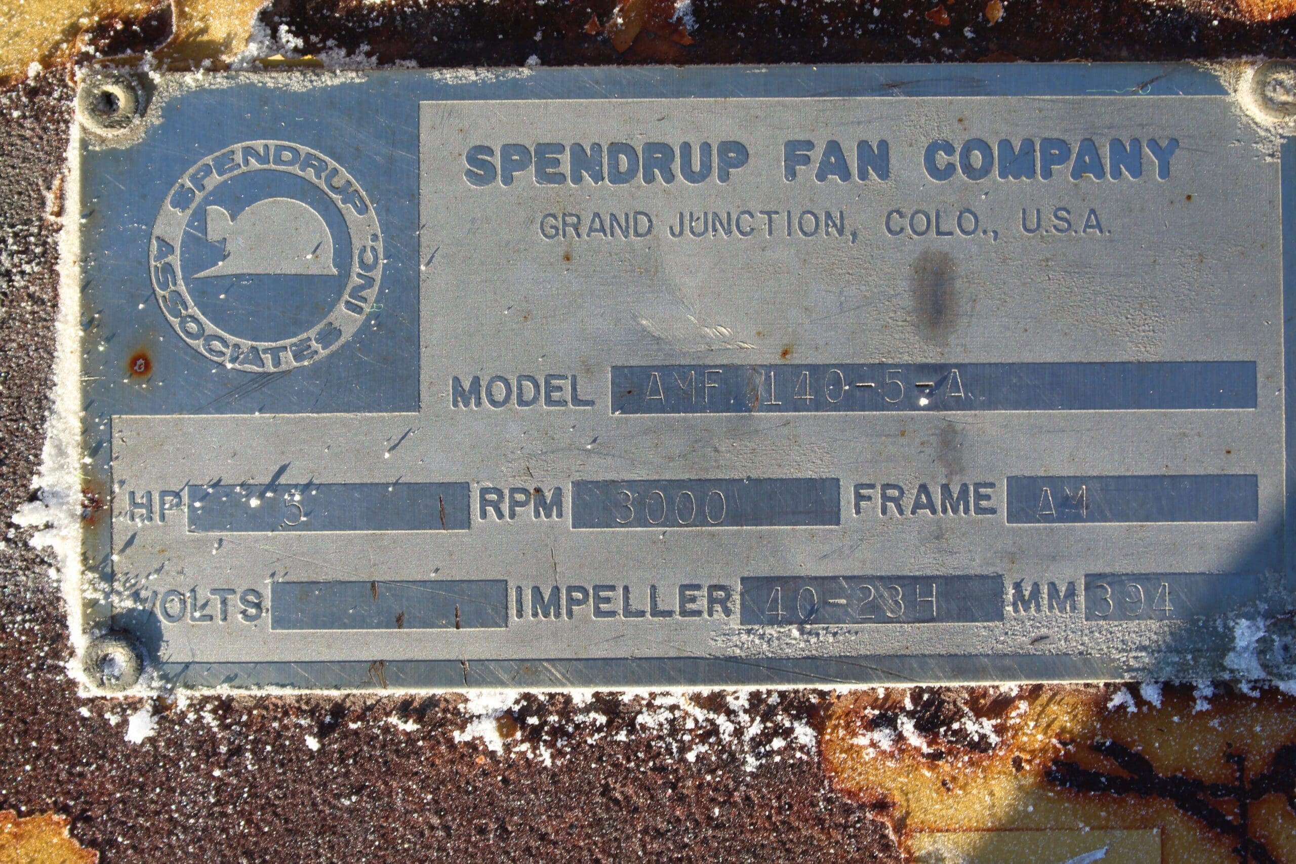 Spendrup Fan - Model AMF-140-5-A - Image 2