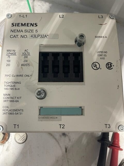 Siemens - 200 HP Line Starter - Image 4