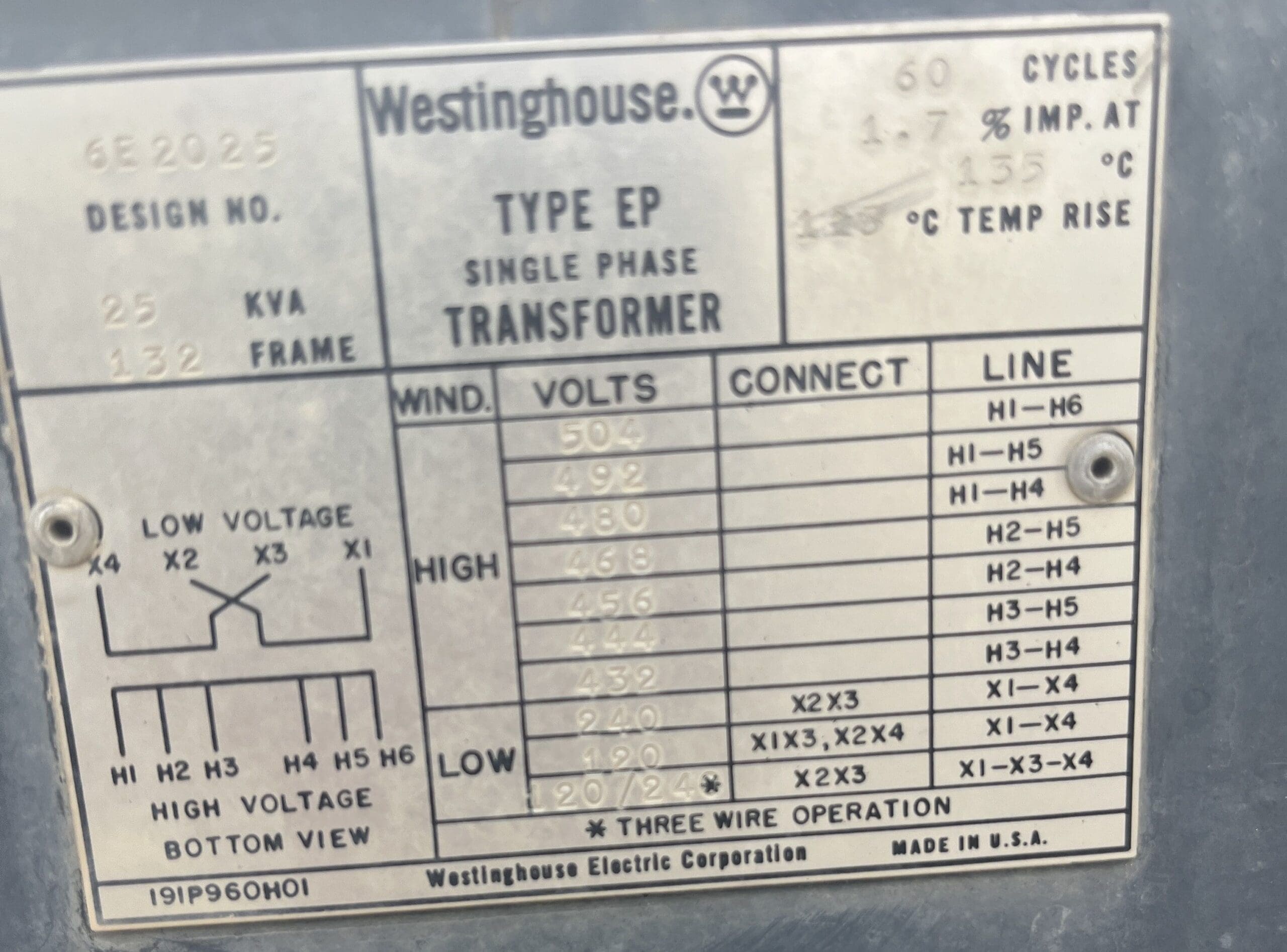 Westinghouse - Type EP Transformer - Image 2