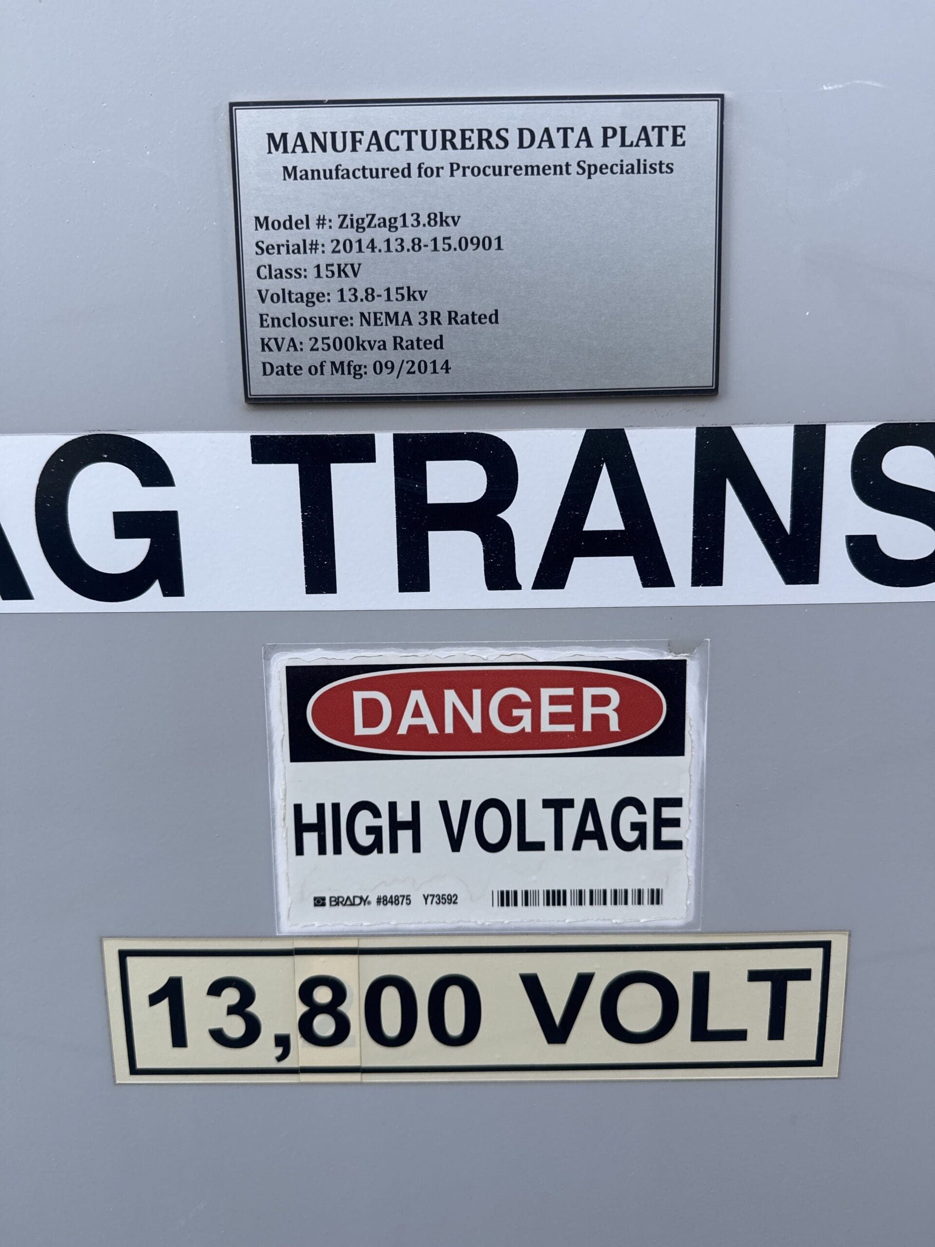 Medium Voltage Zig-Zag Transformer – 13.8 kV - Image 8
